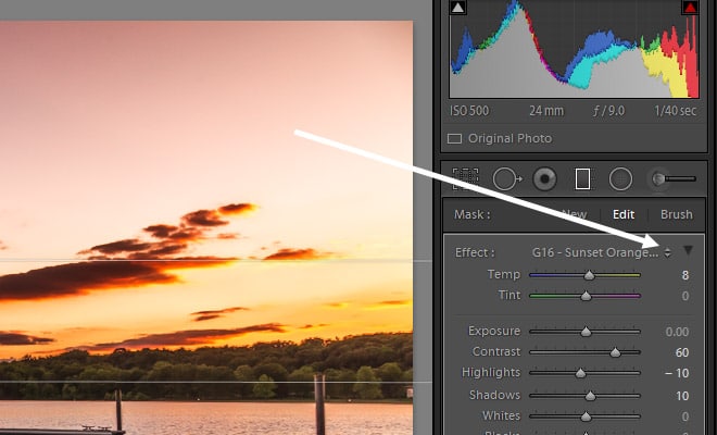 How to Process a Sunset Landscape Photo in Lightroom