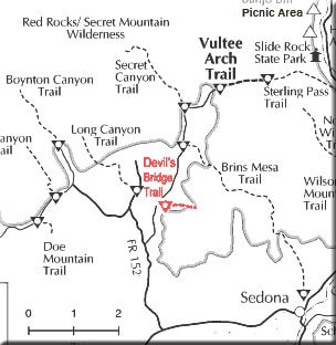Devil's Bridge Trail Map