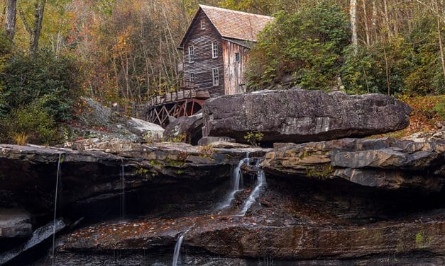 Photographing the Glade Creek Grist Mill in Babcock State Park (West Virginia)