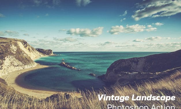 Free Photoshop Action: Vintage Landscape