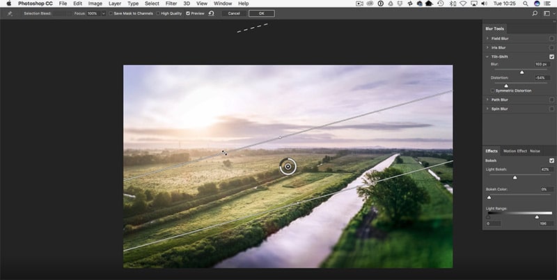 Using the Tilt-Shift Blur in Photoshop - Planet Photoshop