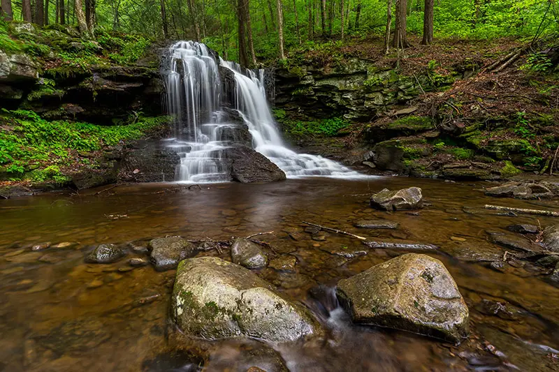 Guía de fotografía de Dry Run Falls (Pensilvania)