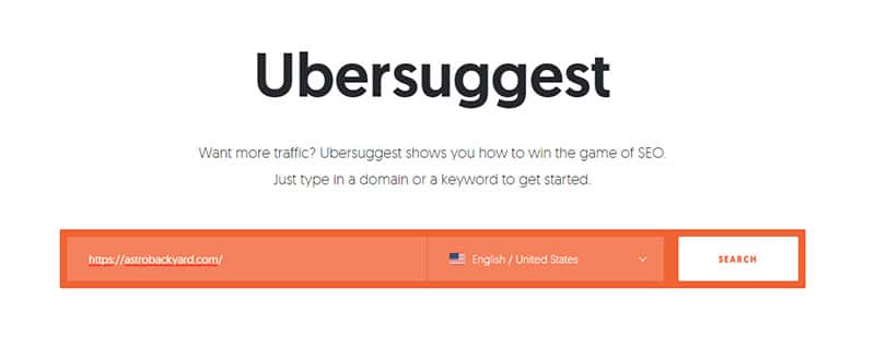 Ubersuggest